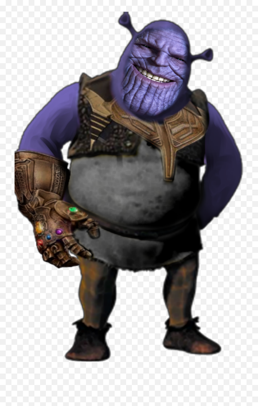 Thanos Shrek As Thanos Ogre Avengers - Shrek Transparent Emoji,Thanos Emoji