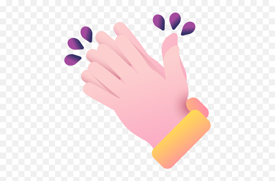 Clapping - Clip Art Emoji,Hand Clapping Emoji