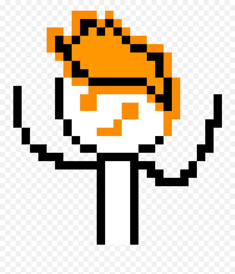 Orange Oni Guy - Undertale Dog Pixel Png Emoji,Cool Guy Emoji