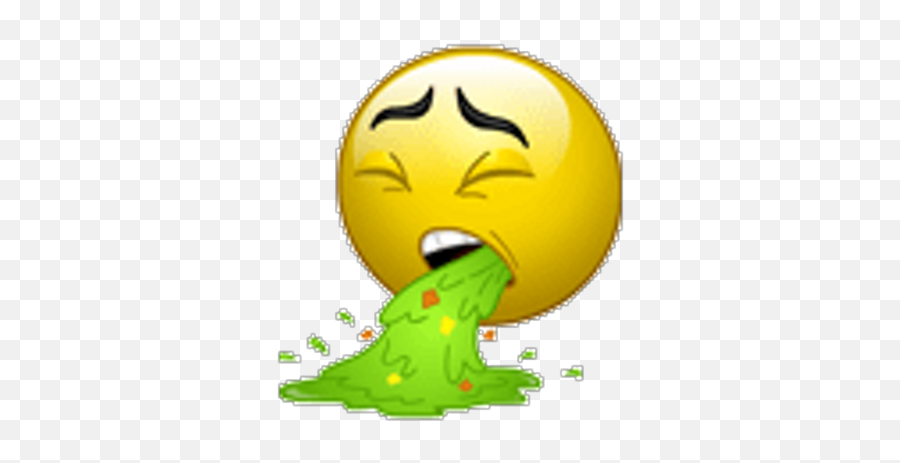 Hangover Blob - Puke Emote Transparent Emoji,Hangover Emoticon