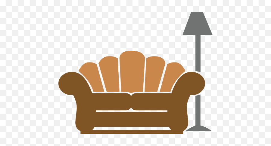 Couch And Lamp Emoji For Facebook Email Sms - Sofa Emoji Transparent Background,Couch Emoji