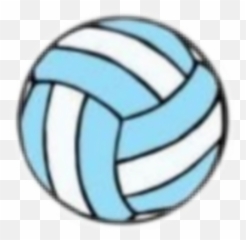 Aesthetic Blue Volley Volleyball Ball - Emoji