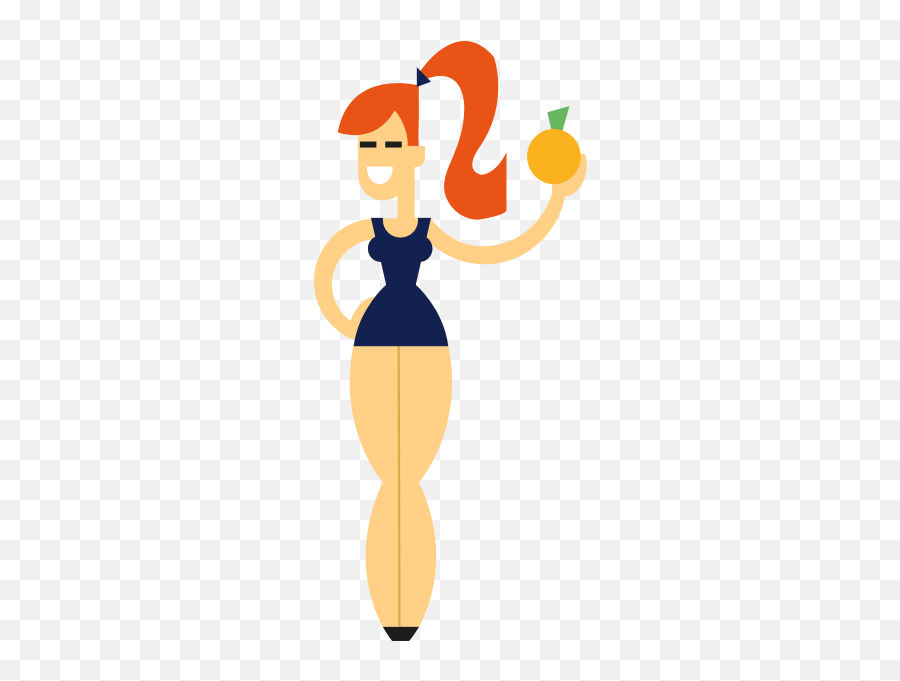 Sexy Girl B - Cartoon Emoji,Red Dancing Lady Emoji