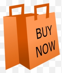 Orange Shopping Bag - Clipart Emoji