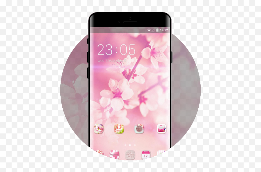 Spring Flower Theme Pink Cherry Blossom Wallpaper - Apps On Pretty Images For Backgrounds Emoji,Cherry Blossom Emoji