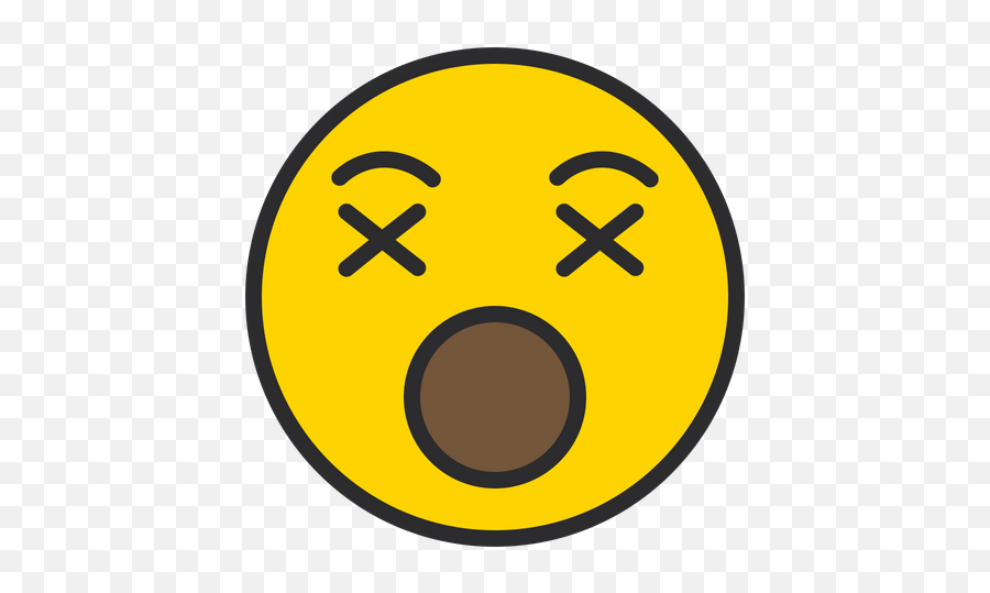 Dizzy Face Emoji Icon Of Colored - Circle,Dizzy Emoji