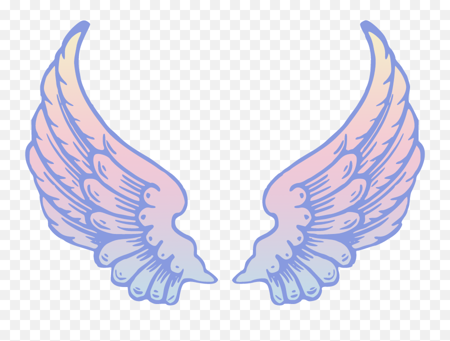 Angel Wings Wing Angelwings Angelwing - Cartoon Angel Wings Transparent Background Emoji,Wing Emoji