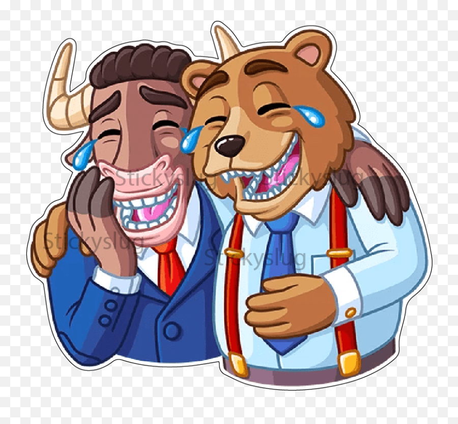 Png Decals - Bull U0026 Bear Sticker Bull U0026 Bear Telegram Animated Image Of Bull And Bear Emoji,Teddy Bear Emoji