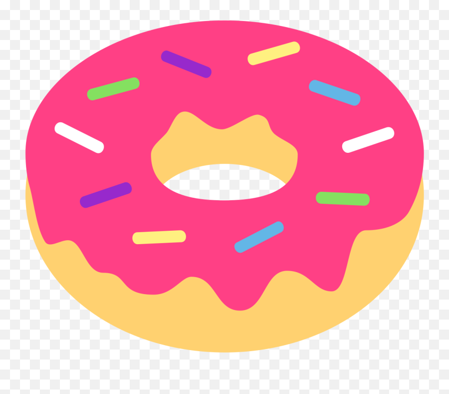 Fileemojione 1f369svg - Wikimedia Commons Doughnut Emoji,Lip Emoticons