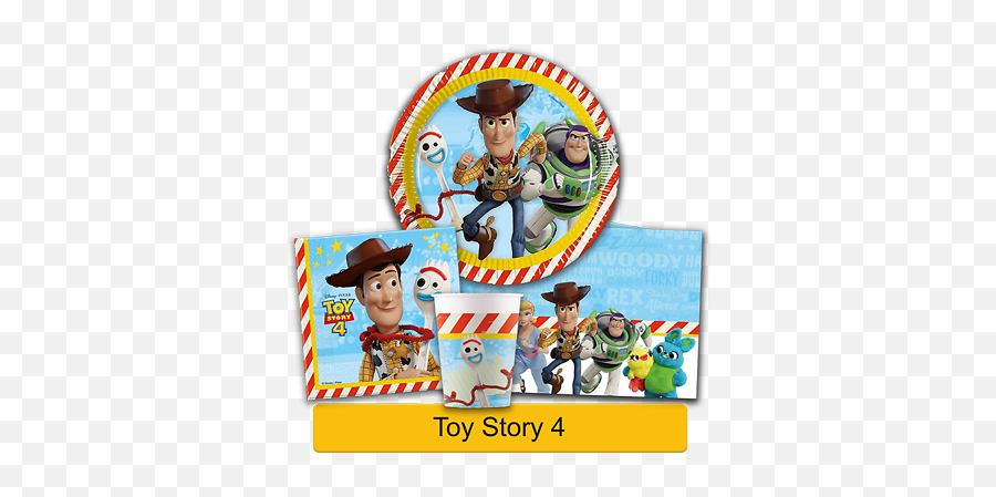 Disney Toy Story 4 Birthday Party Range - Tableware Supplies Decorations Procos Ebay Toy Story 4 Party Theme Procos Emoji,Emoji Napkins