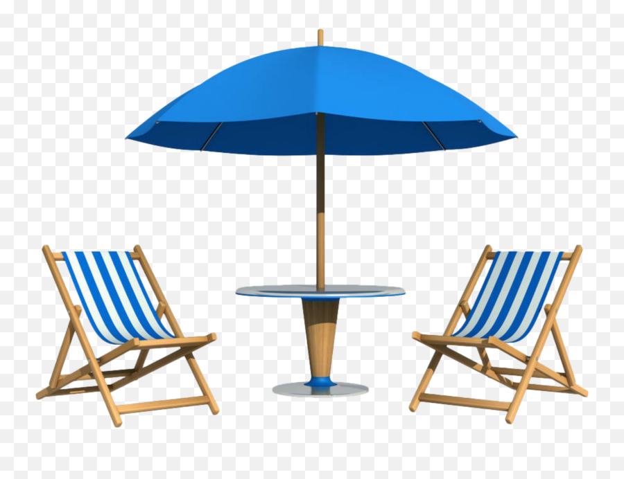 Ftestickers Beach Umbrella Chair Blue - Deckchair Emoji,Beach Umbrella Emoji