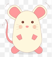 Download Cute Vector Mouse Cartoon Free Frame Clipart PNG - Chut Hot Hình De Thuong Emoji