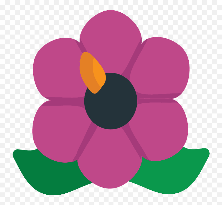 Hibiscus Emoji Clipart - Hibiscus Transparent Png Emoji,Cherry Blossom Emoticon