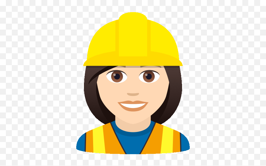 Construction Worker Joypixels Gif - Constructionworker Joypixels Builder Discover U0026 Share Gifs Emoji Women Currly Hair,Construction Equipment Emoji