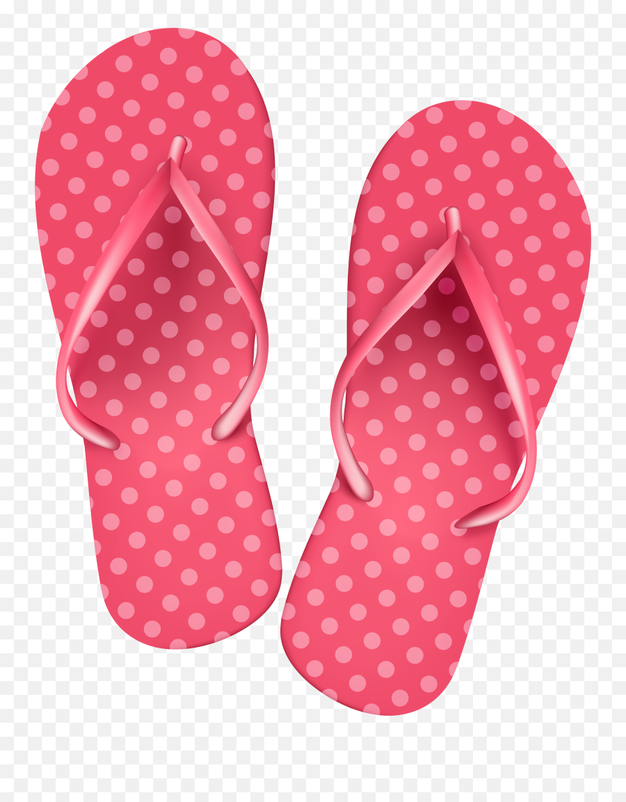 Pink Flip Flops Clip Art Image - Transparent Background Flip Flops Png Emoji,Flip Flop Emoji