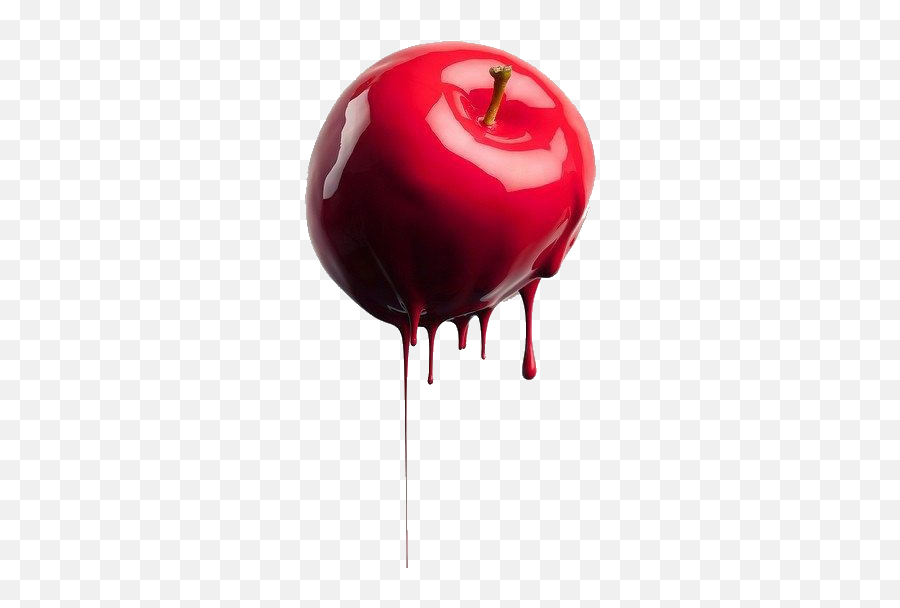 Red Apple Dripping Sticker By Mayahamed53 - Red Apple Aesthetic Emoji,Red Apple Emoji