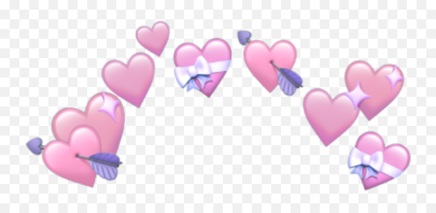 Heart Crown Halo Emoji Sticker - Girly,Emoji With Halo