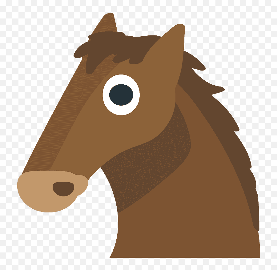 Horse Face Emoji Clipart - Animal Figure,Horse Head Emoji