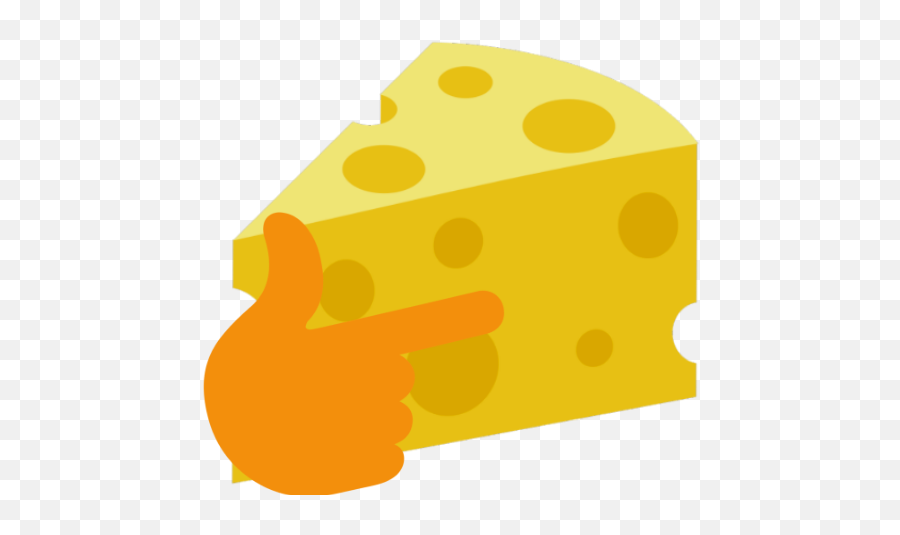Thinking Emoji - Cheese Wedge,Hyperthink Emoji