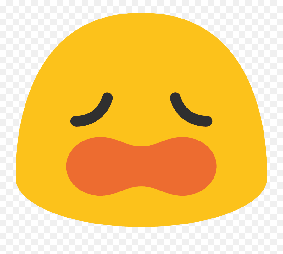 Weary Face Emoji Clipart - Happy,Anguished Face Emoji