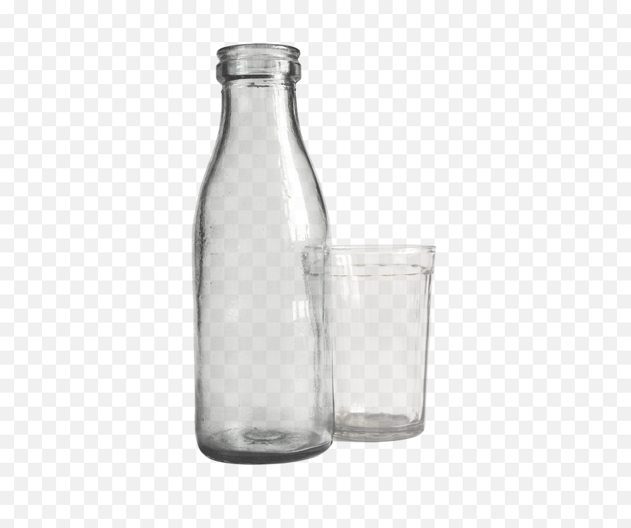 Glass Transparent Isolated Emoji,Milk Bottle Emoji