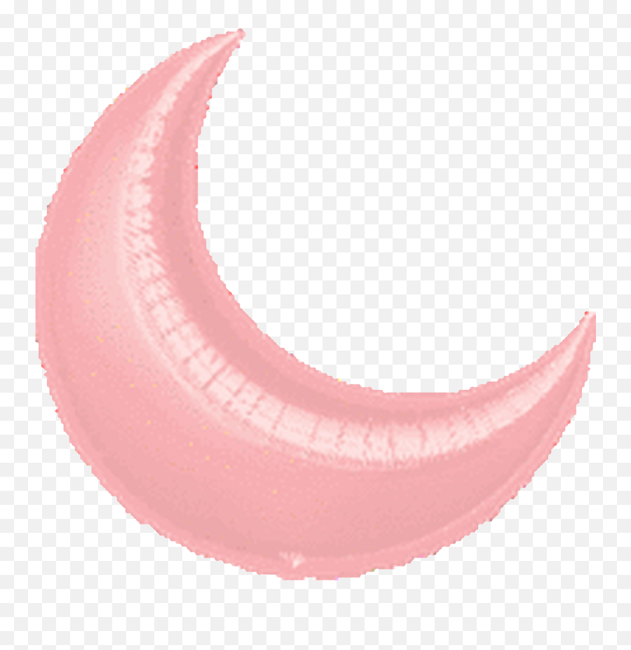 35a Crescent Moon Pastel Pink - Globo Luna Rosa Emoji,Crescent Moon Emoji
