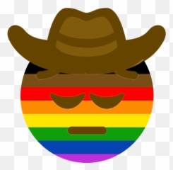 Non Emoji - Pensive Cowboy Bi Pride