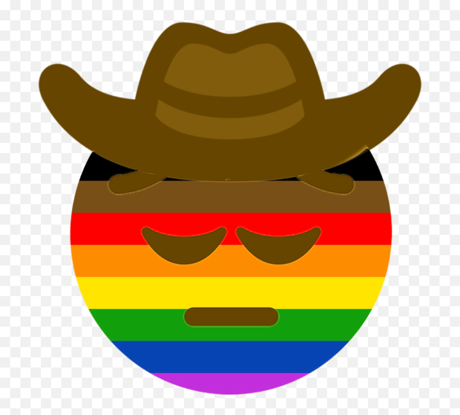 Non Emoji - Pensive Cowboy Bi Pride,Pensive Emoji
