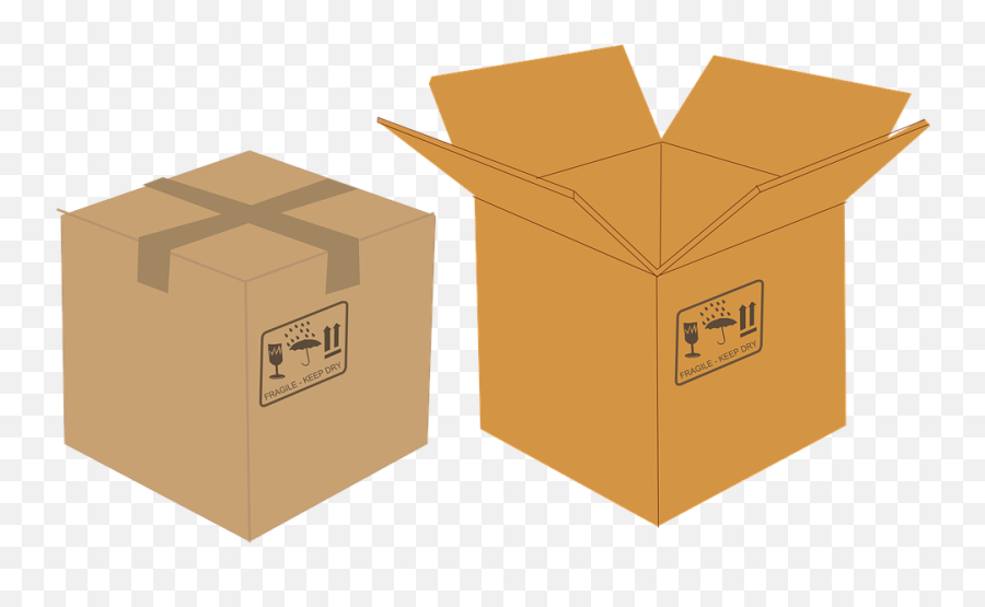 Cardboard Box - Open And Close Clip Art Emoji,Cardboard Box Emoji