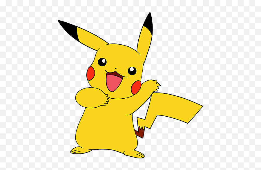 How To Draw A Pikachu - Pokemon Pikachu Emoji,Pikachu Emoji