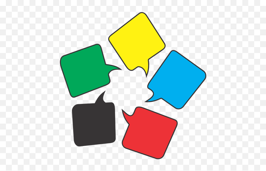 Penuh Warna Berbicara Gelembung - Messages Clipart Emoji,Thank You Emoticon