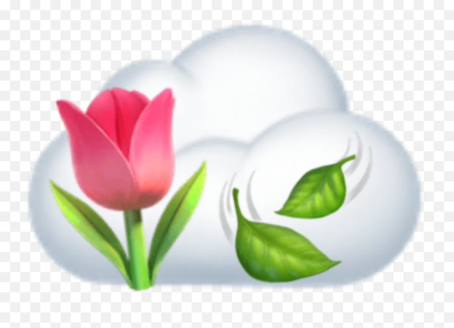 Emojicombos Emojiaesthetic Flower Clou - Lady Tulip,Bud Emoji