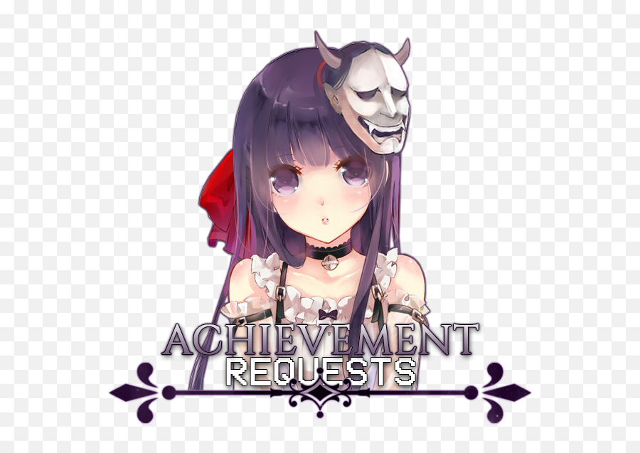 Achievement Request Thread - Anime Girl Purple Hair Cute Emoji,Tada Emoji