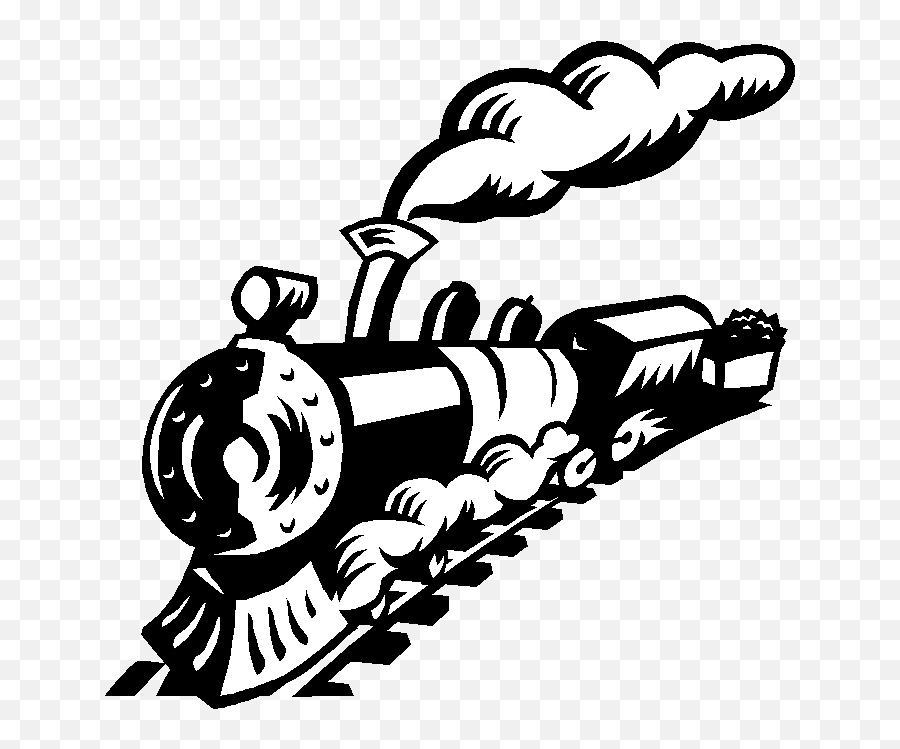Caboose Clipart Steam Engine Caboose Steam Engine - Steam Train Clipart Black And White Emoji,Steam Emoji