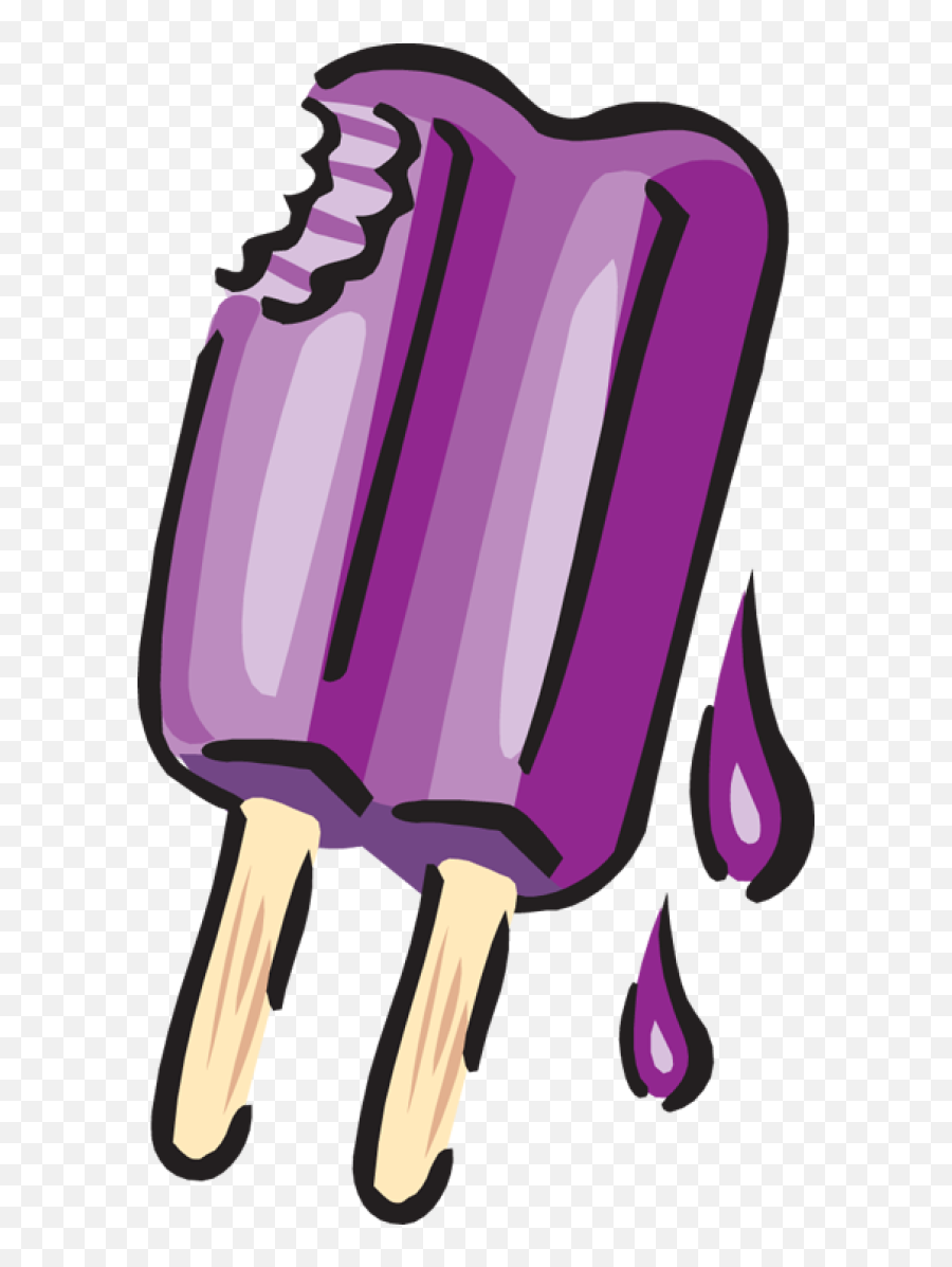 Clipart Purple Popsicle - Popsicle Clip Art Emoji,Popsicle Emoji