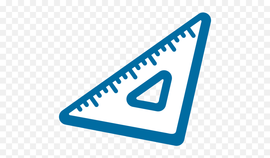 Triangular Ruler Emoji - Set Square,Ruler Emoji