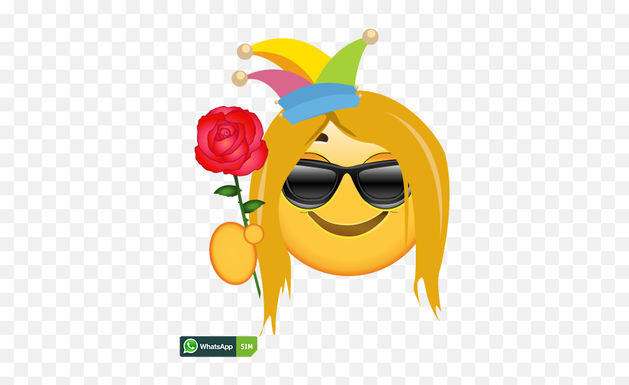 Urlaub Emoji Mit Sonnenbrille Und - Whatsapp,Blonde Emoji