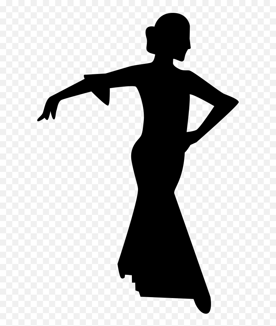 Silhouette Dancer Flamenco Dancing - Silhouette Clipart Flamenco Dance Emoji,Flamenco Emoji