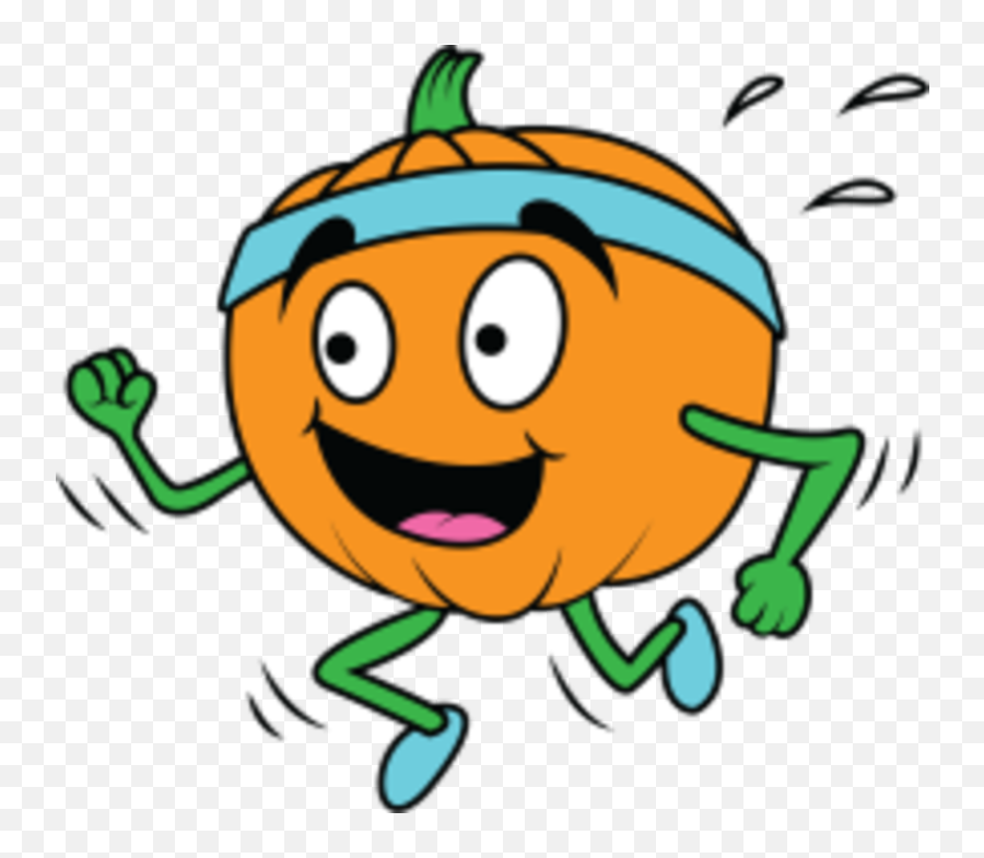 5k Costume Run - Running Pumpkin Clip Art Emoji,Run Emoticon