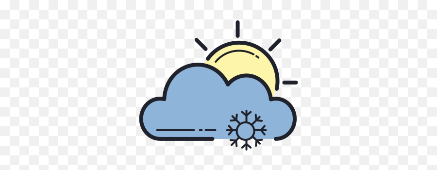 Snowy Sunny Day Icon - Free Download Png And Vector Sunset Icon Png Emoji,Sunny Day Emoji