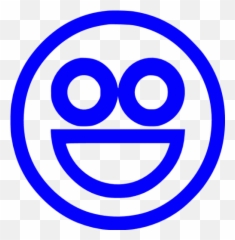 Blue Emoticon 49 Icon - Free Blue Emoticon Icons Circle Emoji,Trademark Emoticon