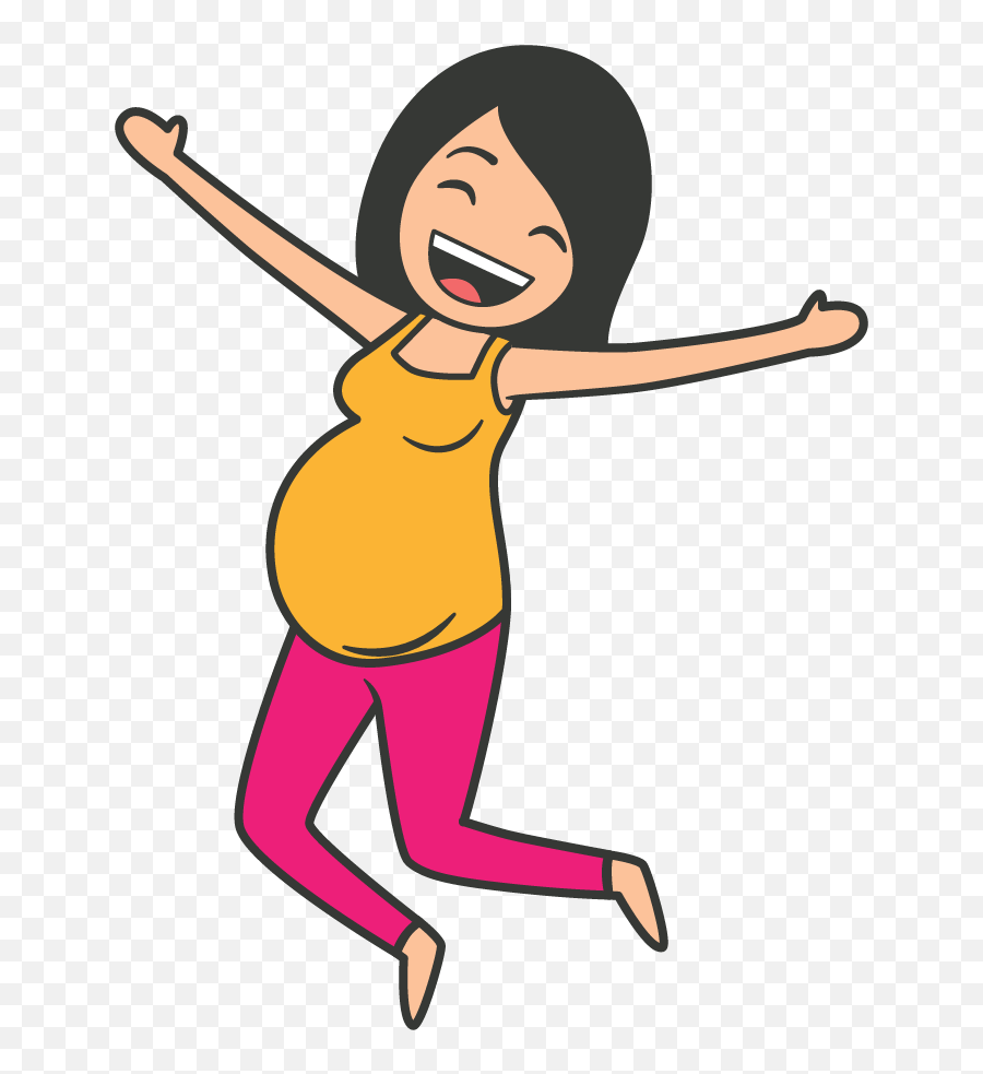 Pregnant Woman Icon Png Clipart - Happy Pregnant Lady Cartoon Emoji,Pregnant Emoji