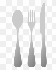 Spoon Fork Table Knife Clipart - Grey Knofe And Fork Clipart Emoji,Spoon Emoji