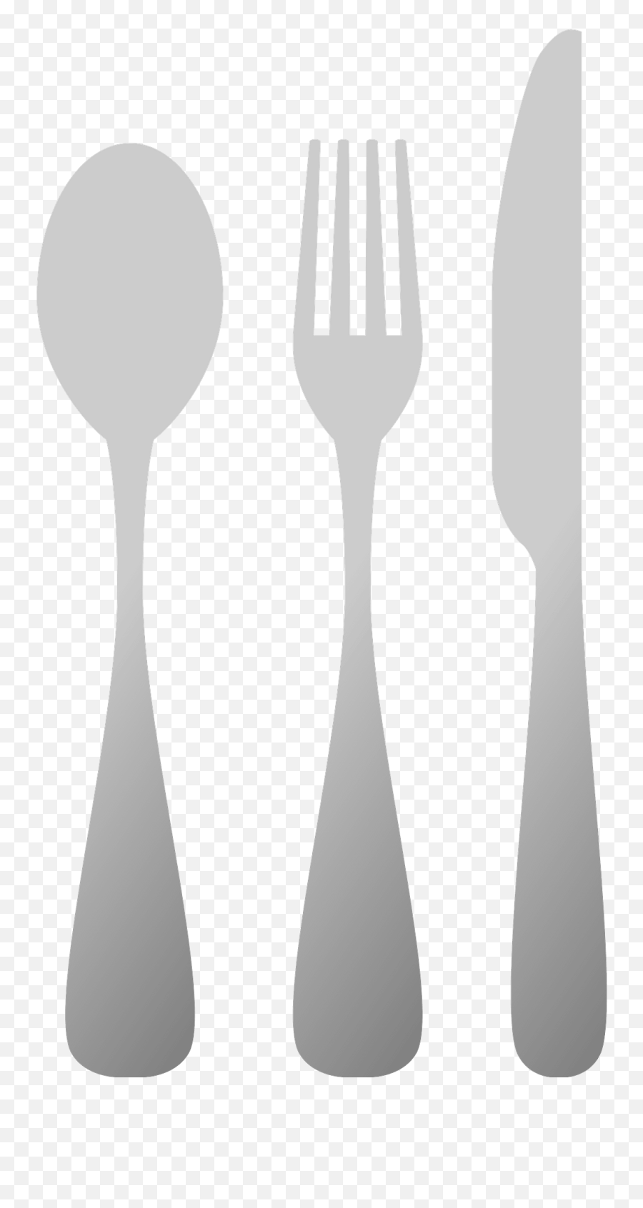 Spoon Fork Table Knife Clipart - Grey Knofe And Fork Clipart Emoji,Spoon Emoji