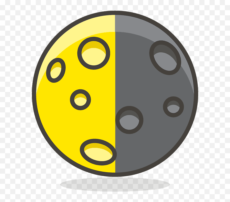 First Quarter Moon Emoji Clipart Free Download Transparent - Cuarto Creciente Luna Animado,First Emoji
