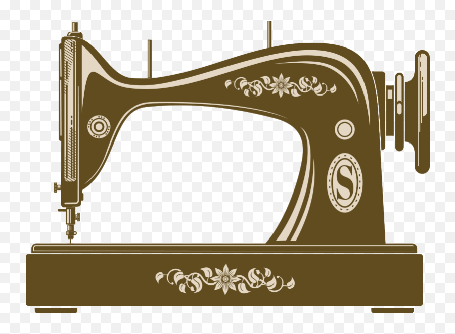 Vintage Sewing Machine Wall Sticker - Label Hand Sewing Machine Emoji,Sewing Emoji