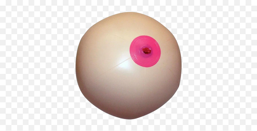 The Big Boob Inflatable Ball - Solid Emoji,Boobie Emoji