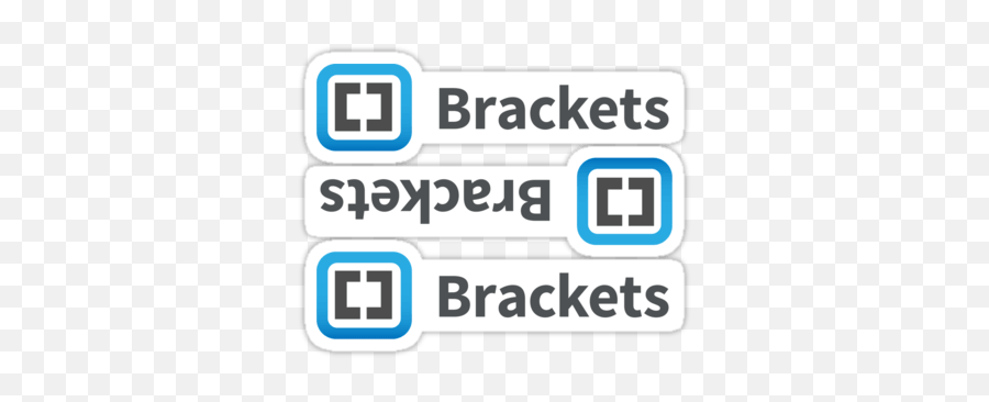 Brackets Stickers And T - Shirts U2014 Devstickers Vertical Emoji,Bracket Emoji
