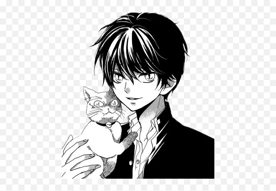 Manga Boy Horror Cat Creppy Sticker By Rita - Zekkyou Gakkyuu Emoji,Boy Cat Emoji