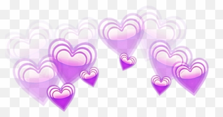 Screaming Emoji Png - Purple Heart Crown Transparent
